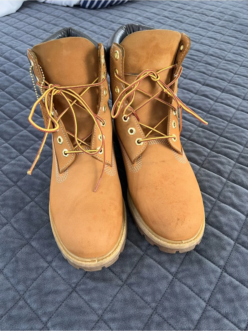 Timberland Boots Shoes Men’s Size 9.5 Wheat Nubuck High Top Lace Up